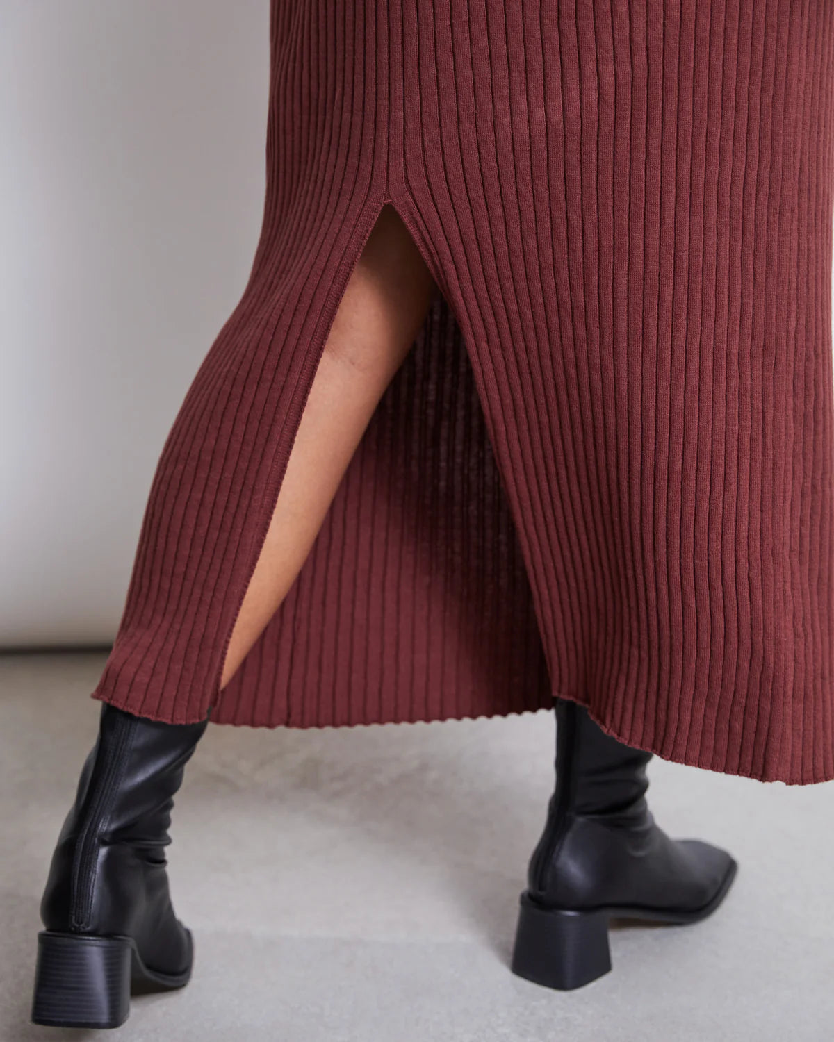 Midi Knit Skirt Ebba GOTS