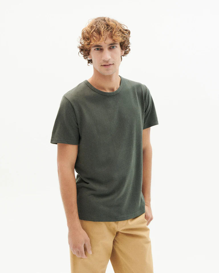 DARK GREEN HEMP T-SHIRT